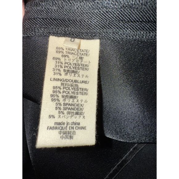 L'AGENCE Black Trapeze Keyhole Mini Casual Dress - size 0 - OA6 - Picture 9 of 12